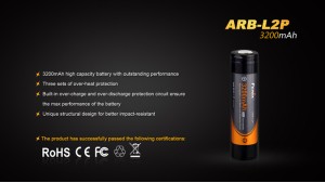Fenix 18650 - 3200mAh - Acumulator - ARB-L2P